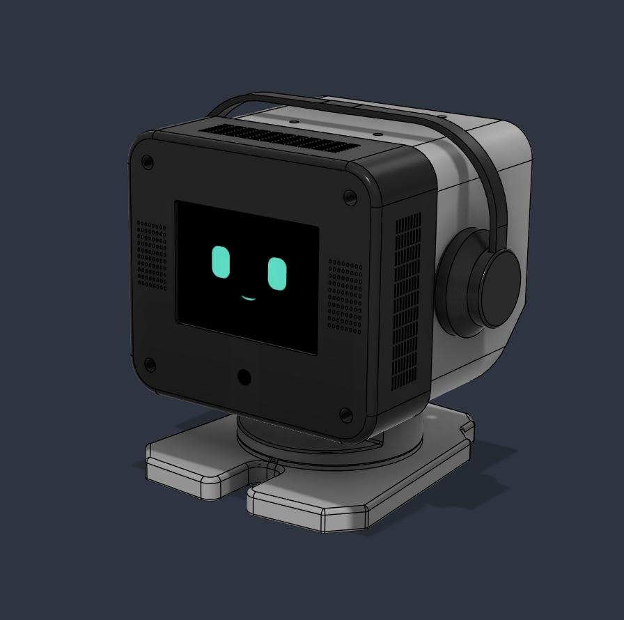 Desco desk companion, perspective CAD view